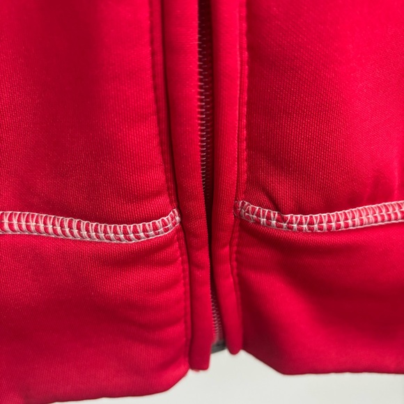 Antigua Atlanta Falcons Red Nylon/Fleece Lined Hooded Zip-Up, Size XL - Picture 6 of 10